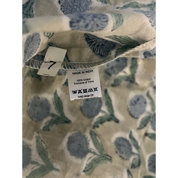 Blue Rye by Sugarbelle Cotton Hydrangea Print Maxi Skirt One Size EUC - Picture 6 of 8